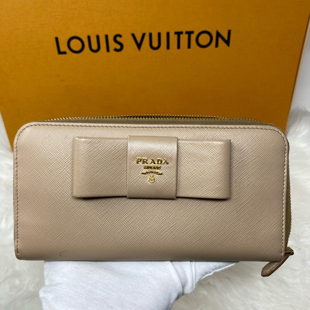 Authentic Prada Wallet Beige - image 1